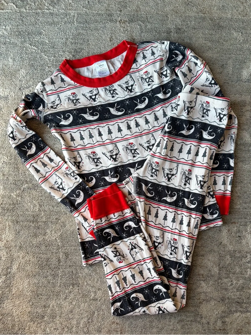 Hanna Andersson Nightmare Before Christmas PJ Long Sleeve Organic Cotton Sz 10